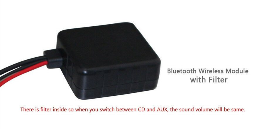 For BMW E60 E61 E62 Bluetooth Radio Stereo cable AUX In Adapter Receiver +Filter