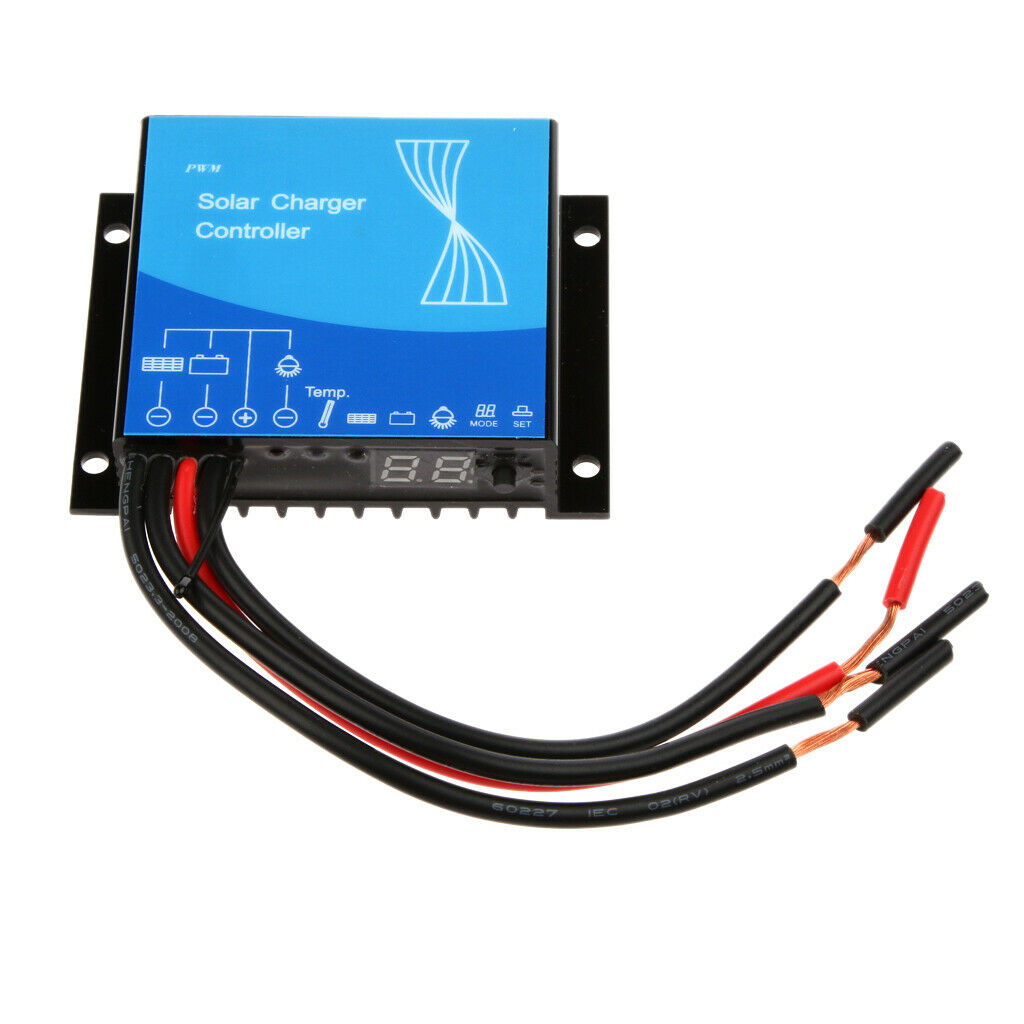 12V 24V 10A Waterproof Auto Solar Panel Battery Regulator Charger Controller