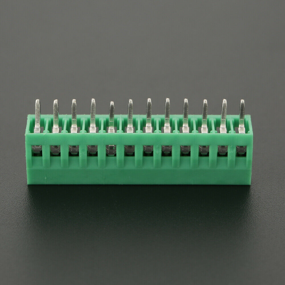 10pcs/set 12 Pin 2.54mm Pitch Green PCB Universal Screw Terminal Block Connector