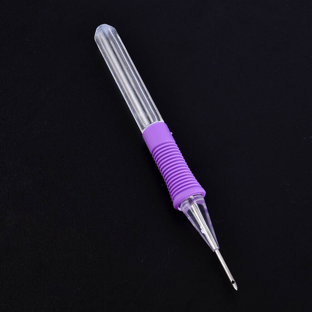 DIY Magic Embroidery Pen Set Punch Needle Stitching Knitting Sewing Tools US~~