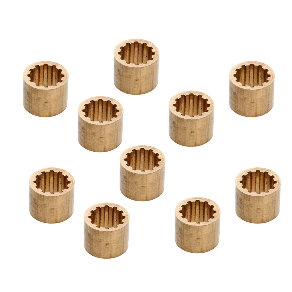 Pack of 10pcs Brass Snooker Pool Cue Ferrules Cue Tips Billiards Accessories