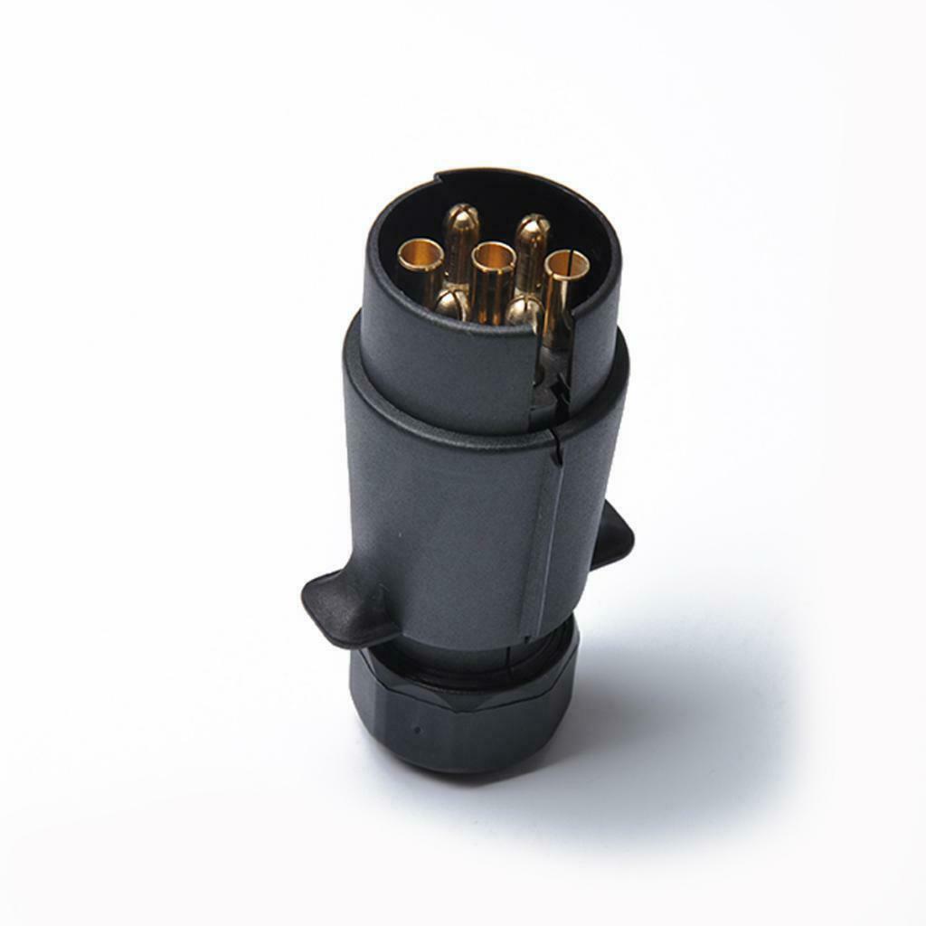 12V 7 Pin 7 Way Truck Trailer Boat Line Light Plug Connector Adapter