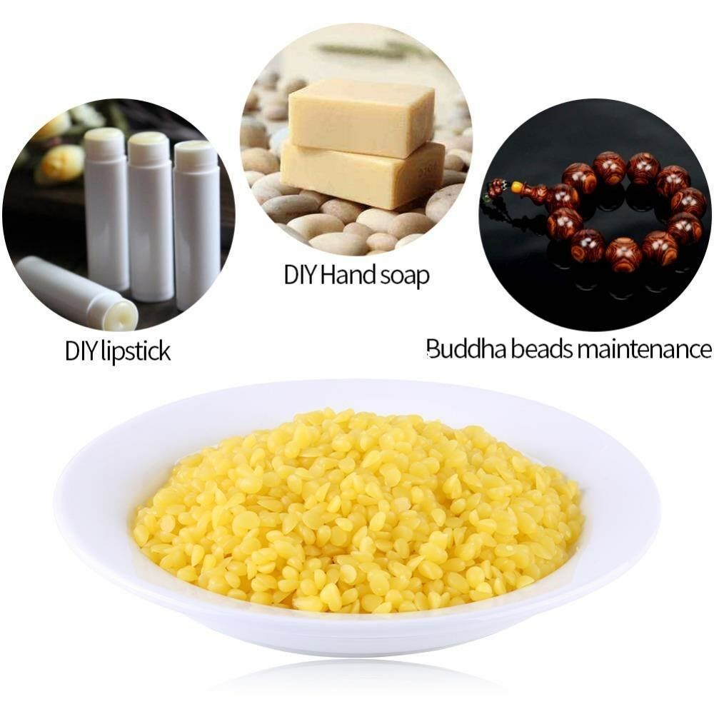 100% Organic Yellow Natural Pure Beeswax Pellets Honey Cosmetic Grade Useful