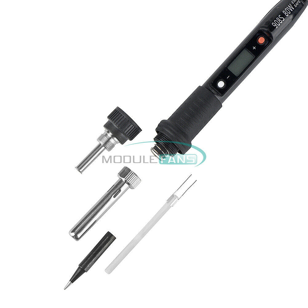 Electric Soldering Iron Gun Adjustable Temperature 80W Welding Set DIY Kit 110V