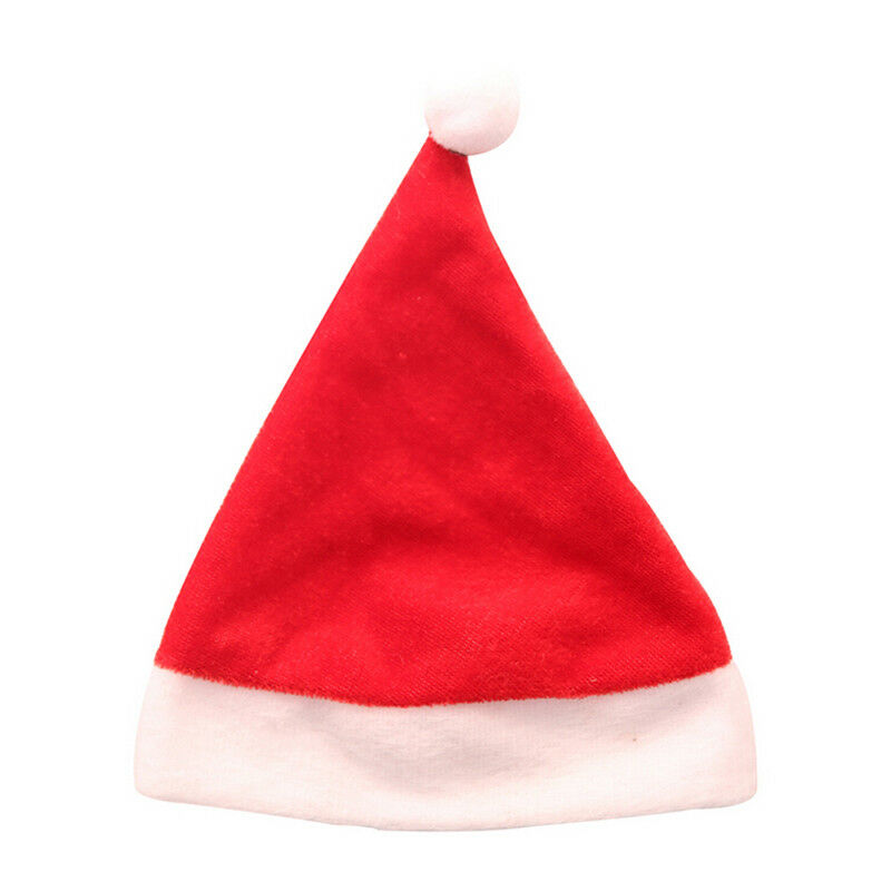 1pc mini lint santa claus hat christmas xmas holiday  top topper decor A .l8