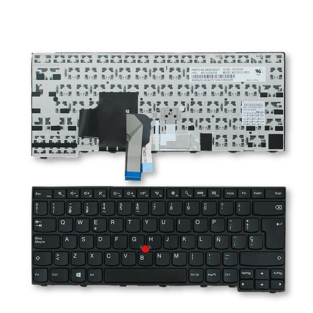 Black 04Y2736 Spanish PC Laptop Computer Keyboard Win8 fit for Lenovo T450