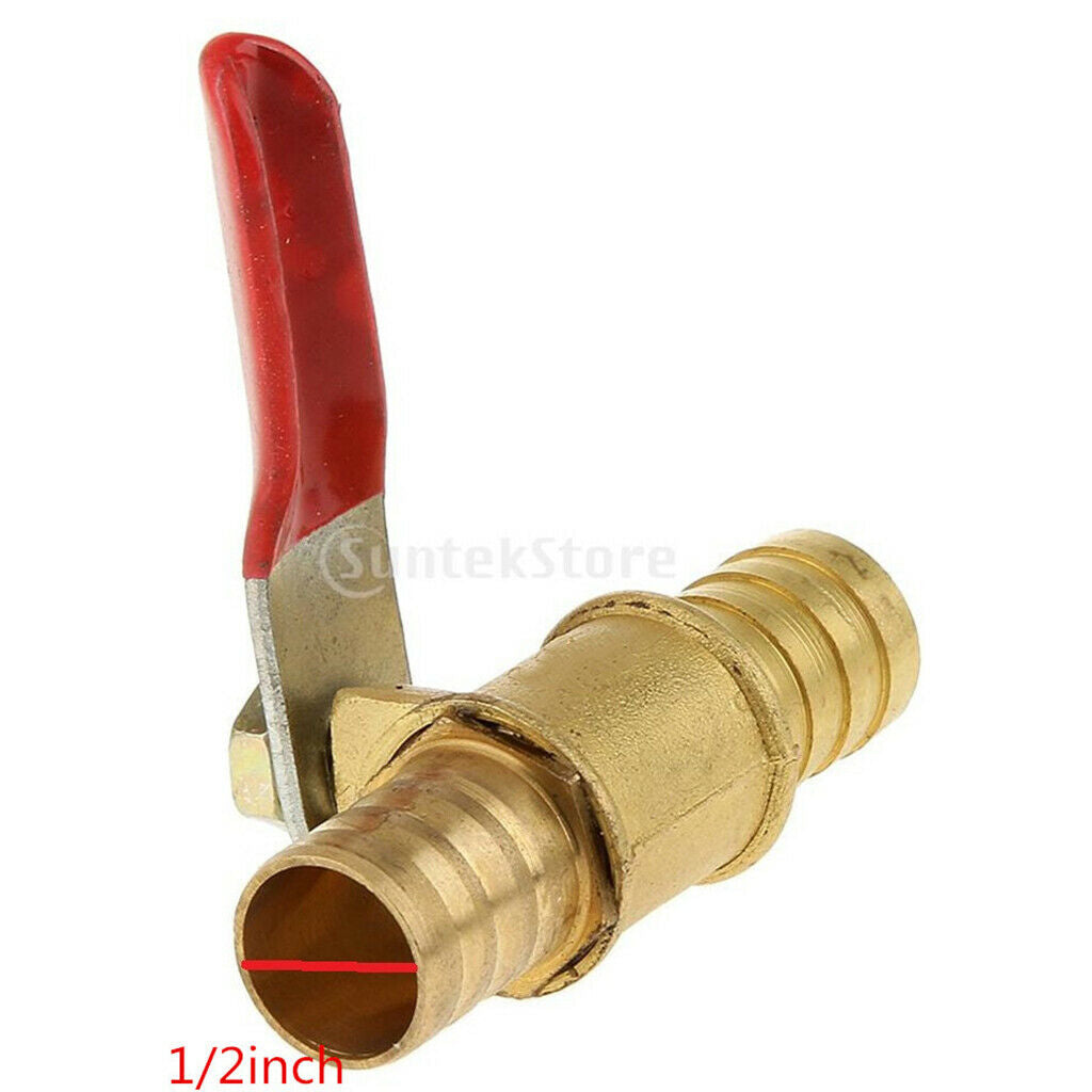 2pcs 1/4 "brass Ball Valve Stop Valve Stop Valve Tap Gas Air Liquid Faucet