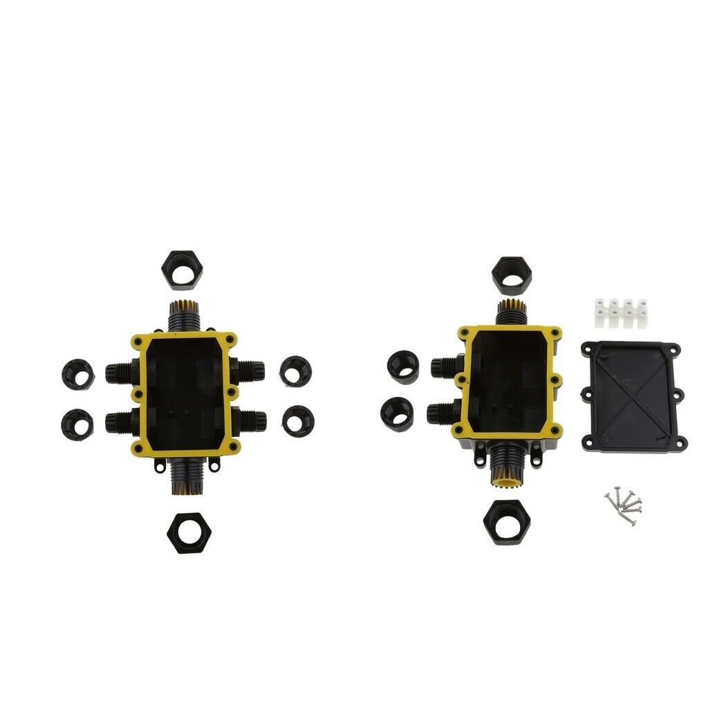 4 & 6 Way Outdoor Waterproof IP68 Underground Cable Connectors Junction Box