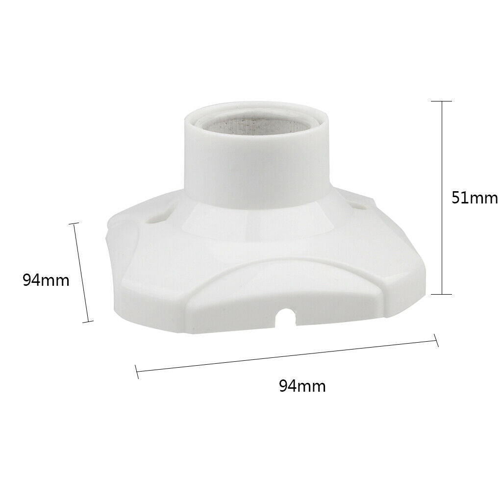 2 Piece E27 Lamp Holder Lamp Holder Screw Porcelain Bulb Easy Support