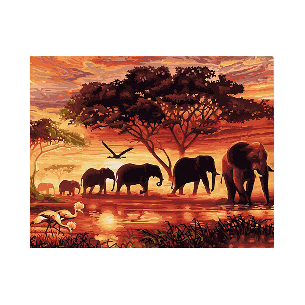 Scenery DIY Paint By Number Kit Digital Oil Painting On Canvas Art Home Decor