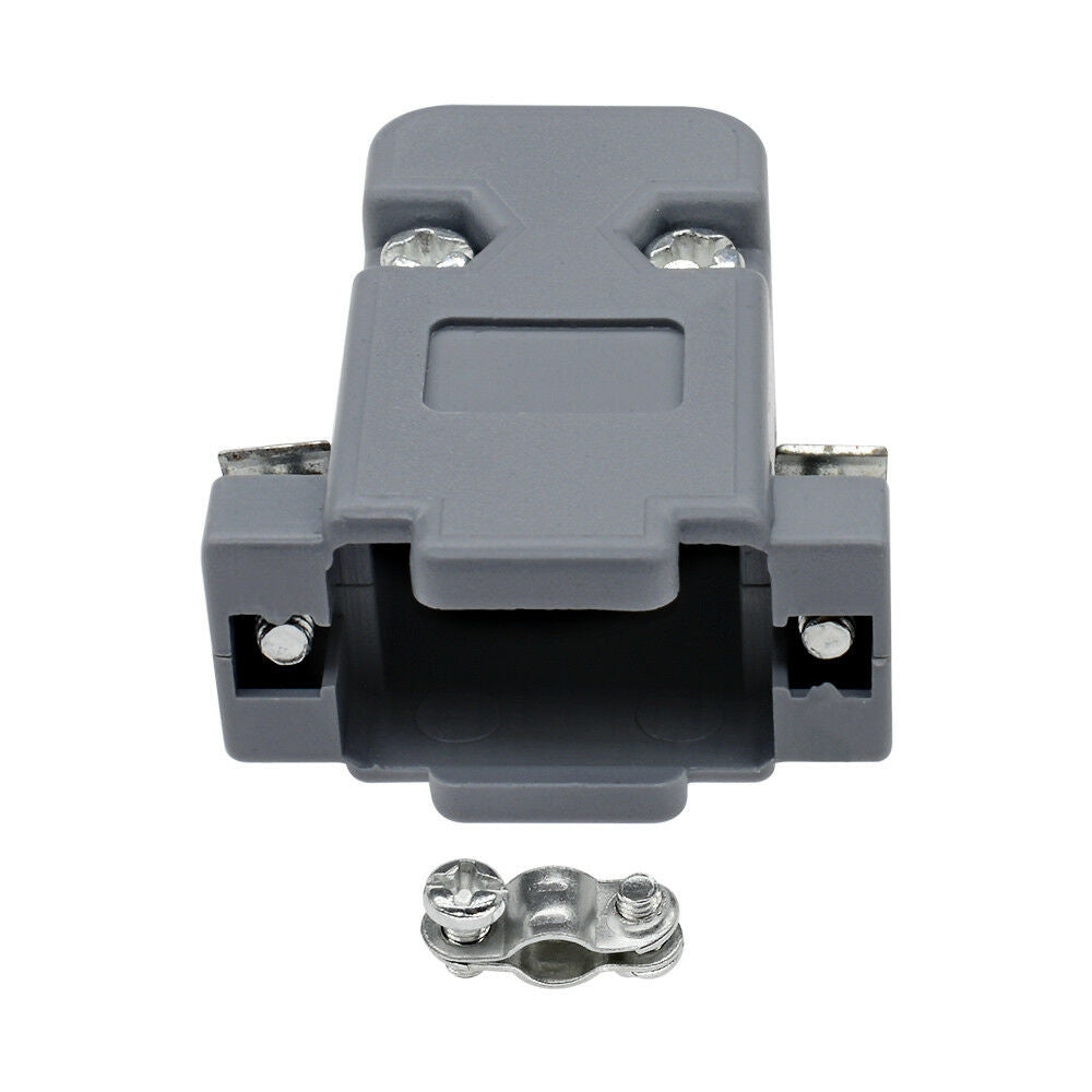 50PCS Grey D-Sub DB9 9Pin Plastic Hood Cover for 9 Pin or 15 Pin Connector