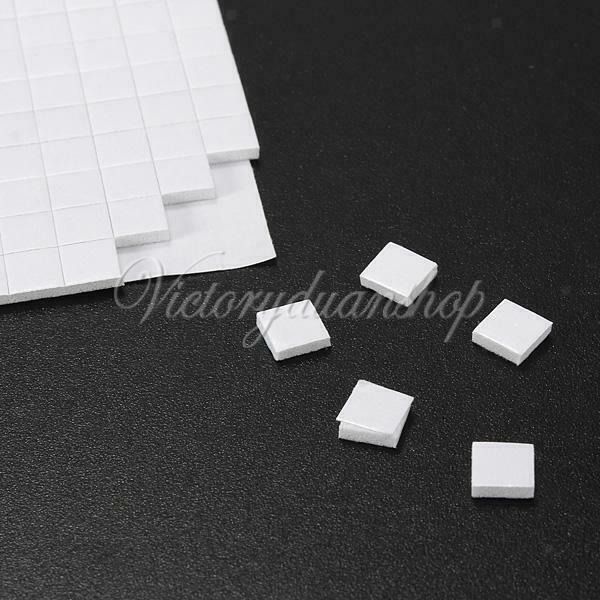 400Pcs Double Sided Foam Sticky Pads Adhesive Fixers Art Craft Scrapbooking