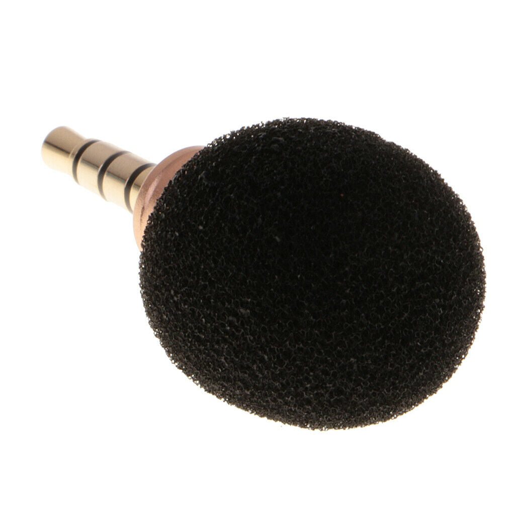 1x 3.5mm Microphone Mic+Fur Microphone Windscreen Wind Muff for Mobile Phone