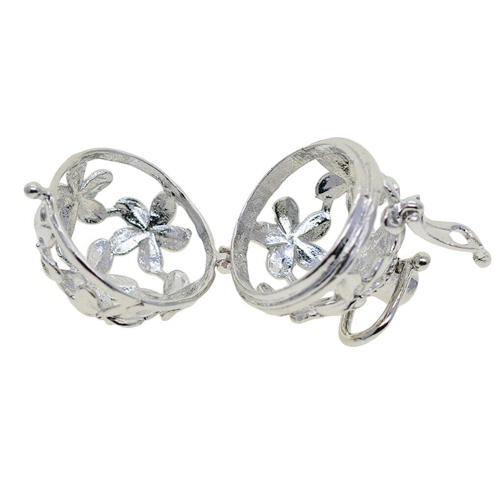 Daisy Flower Beads Cage Pendant Locket Charm for Necklace Dangle Pendants