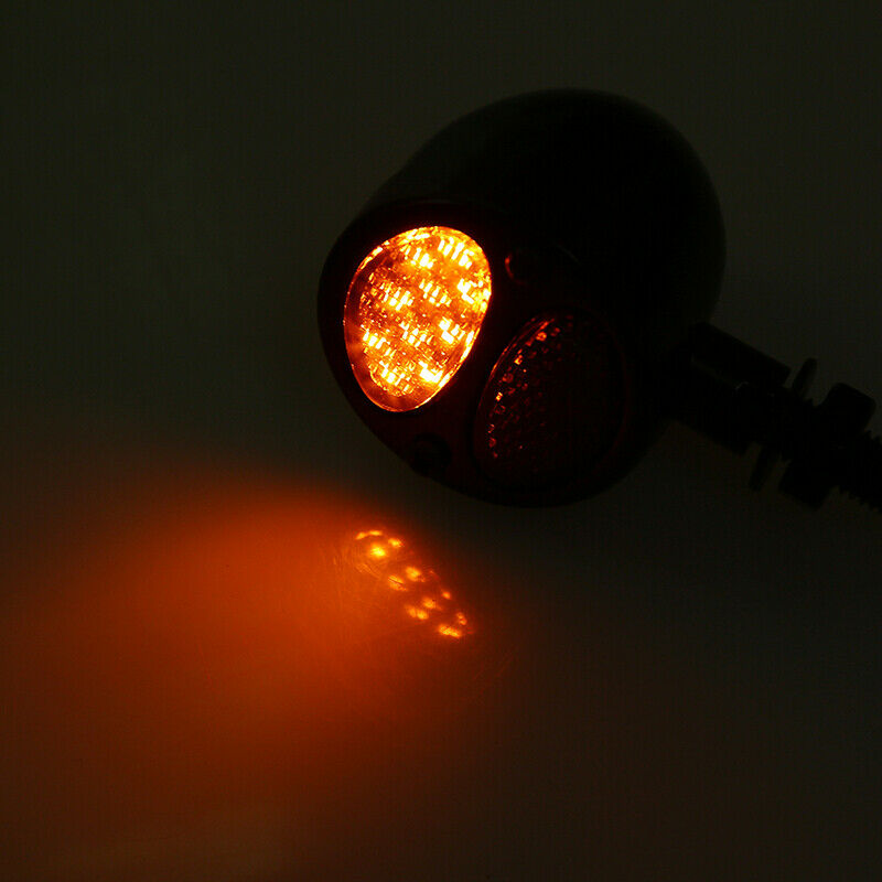 Universal Motorcycle LED Brake Running Turn Signal Indicators Lights 10mm Bolt