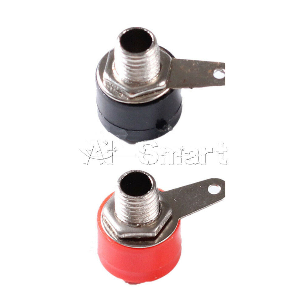 20PCS JS-910B Red Black 4mm Banana Jack Female Terminal Block for Speaker Audio