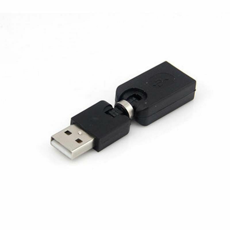 50pcs  USB 2.0 Male To USB Female 360 Degree Rotation Angle Extension Adapter