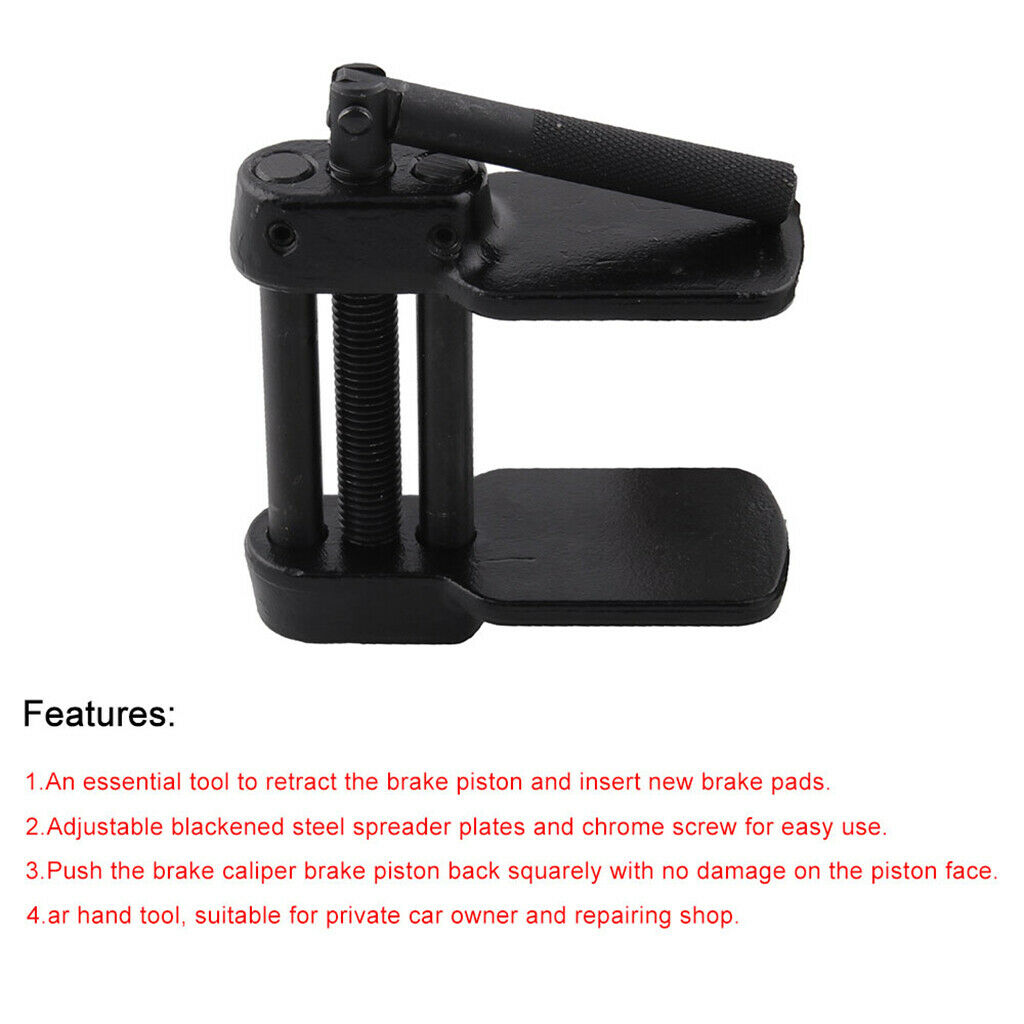 DIY Disc Brake Pad Installation Caliper Spreader Tool for Repair Shops Black
