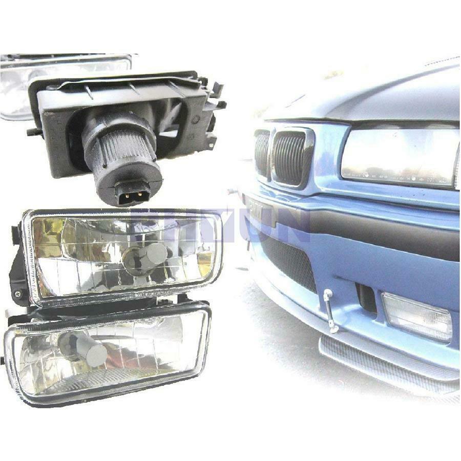 2PC Fog Lights Replacement Clear Lens Without  Blub For BMW 92-98 E36 3 Series