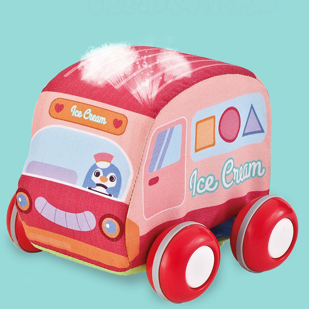 Soft Pull Back Car Baby Toys Early Development Activity Toys Push Pull Toys