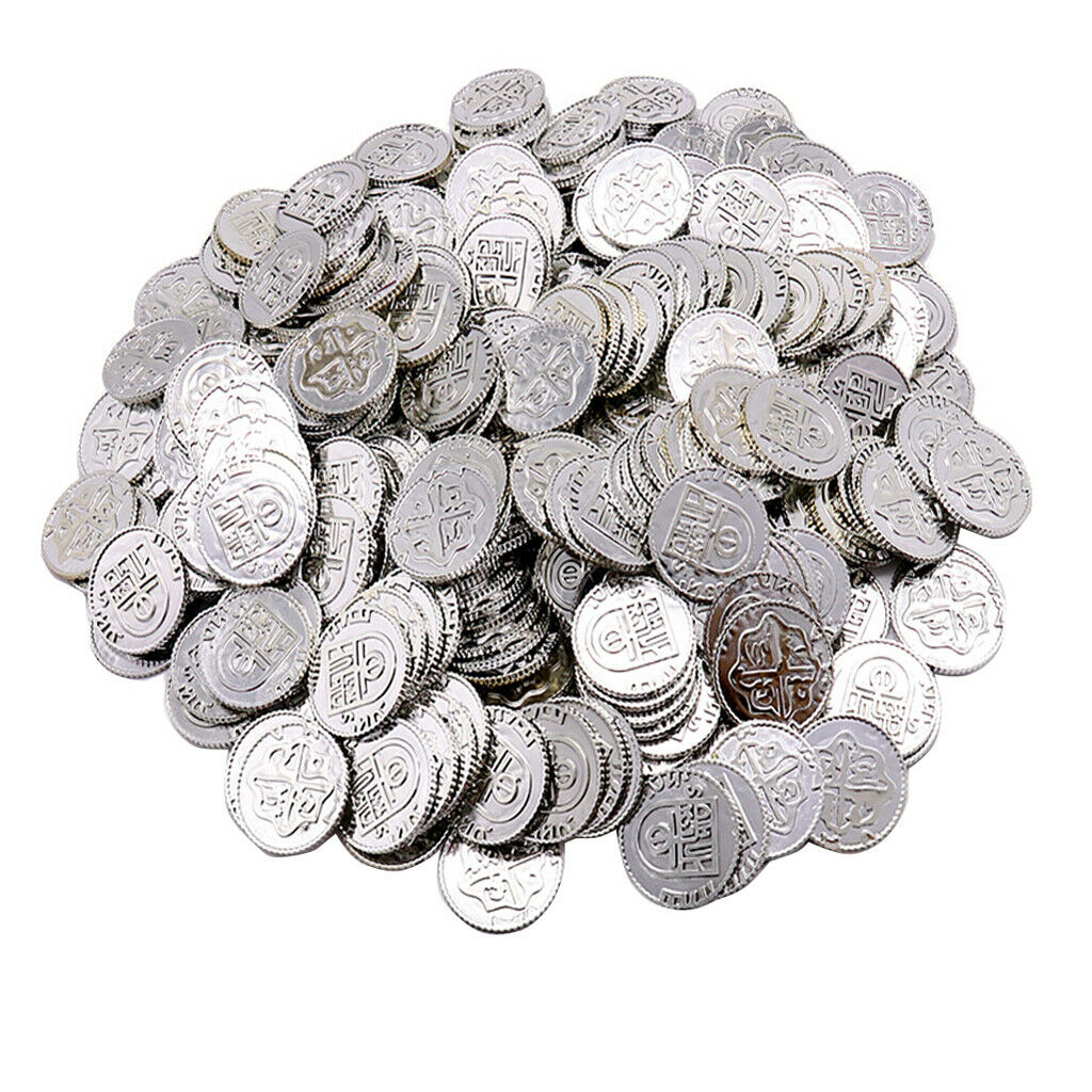 300 Pack Colorful Pirate Treasure Coins Loot Party Fillers Props Teaching