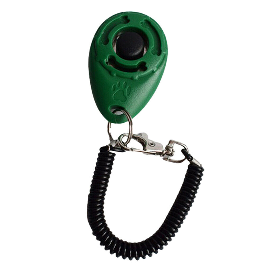 Dog Training Whistle Pet Training Clicker Adjustable Product Supplies Green