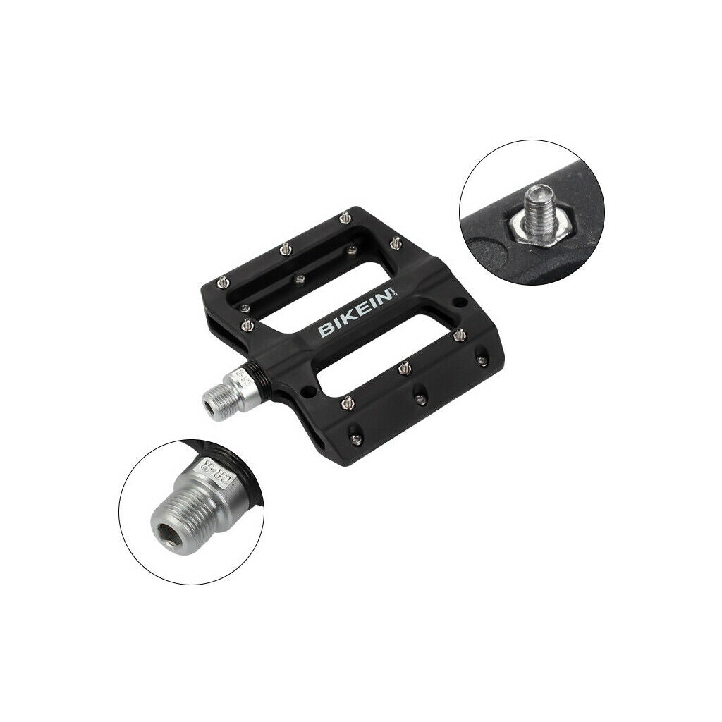 Pair Bike Pedal Anti-skid Foot Bearings Treadle Bicycle Accessories Black