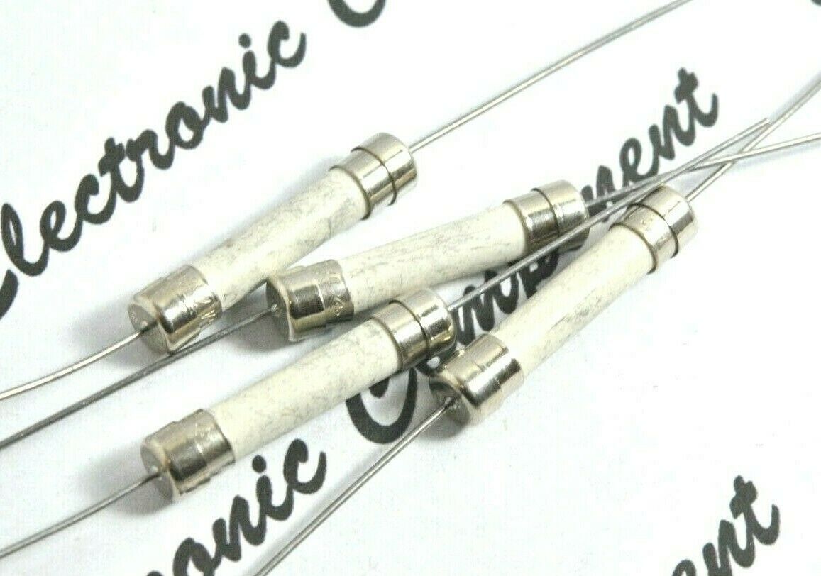 4pcs - Littelfuse 6A 250V 6.3x32mm  Axial Leaded Ceramic Fuse - 324 series