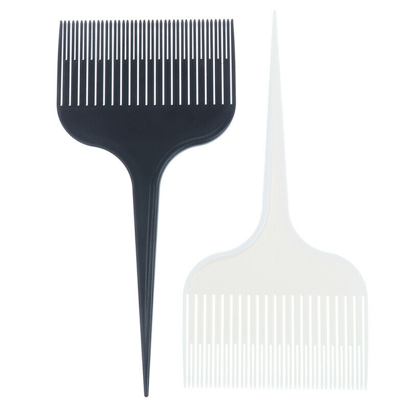 2 Pcs Hair Dye Highlighting Teasing Hairdressing Comb With Tail And Wide .l8