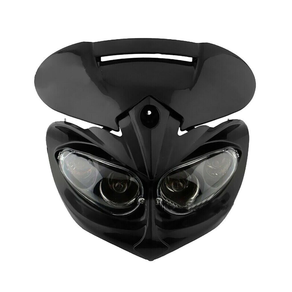 12V Universal Head Light Fairing Motorcycle Lamp for Street Fighter Dirt Bike