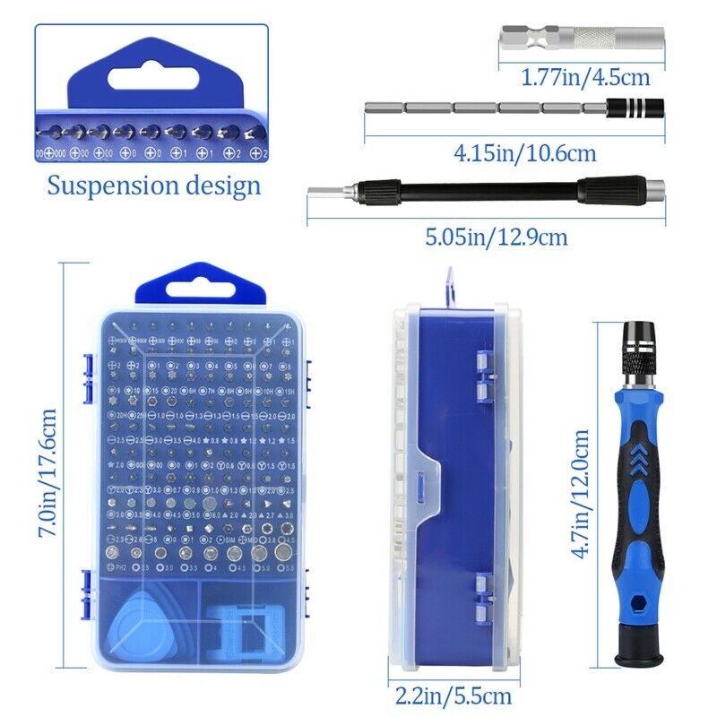 117-In-1 Screwdriver Set Watch Eyeglass Repair Tool Kit for Computer MacBook LM8