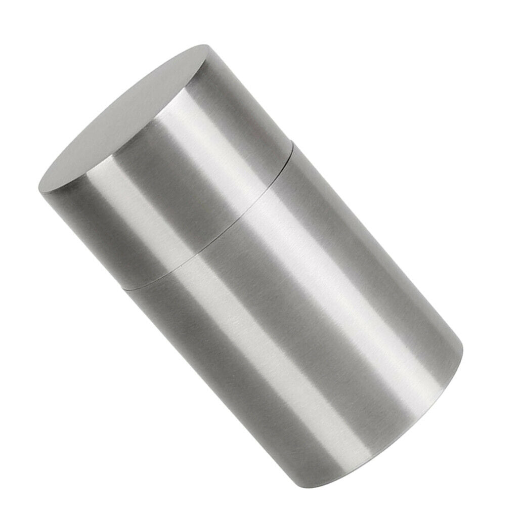 Stainless Steel Jar with Airtight Lid - Small Coffee Tea Canister Tin for