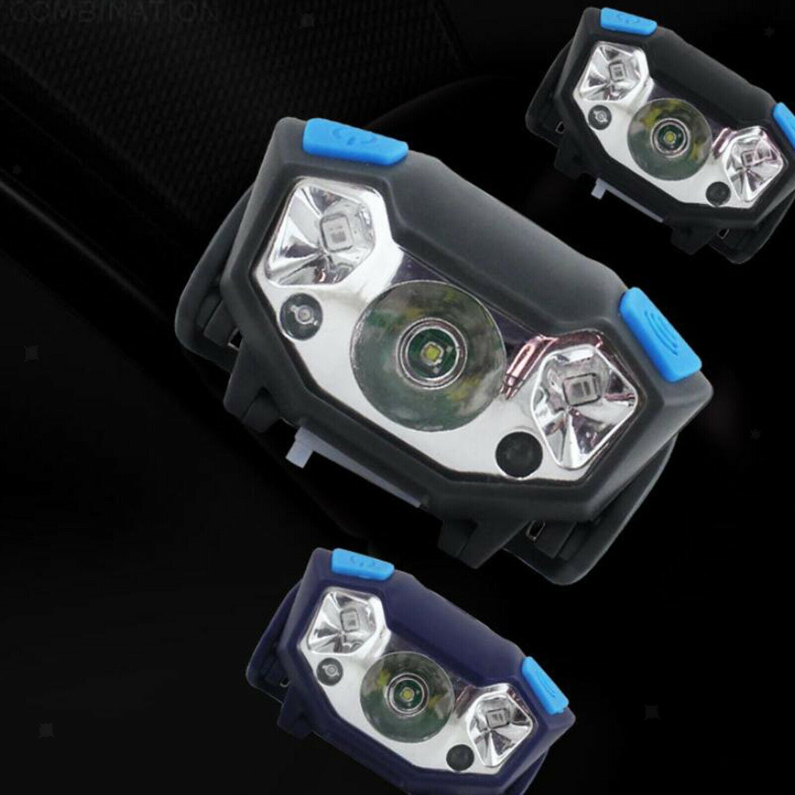 LED Headlamp Motion Sensor Head Lamp Headlight Flashlight Torch Camping