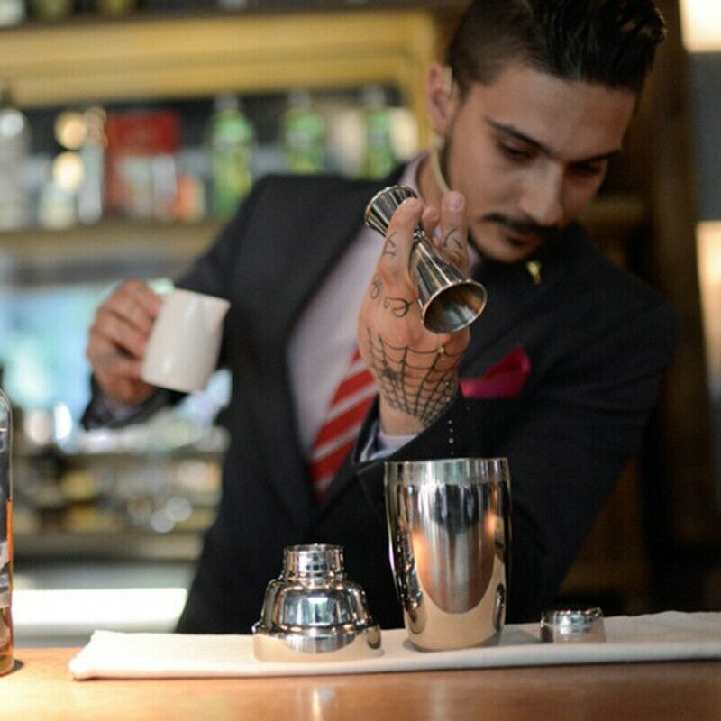 Cocktail Bar Jigger Stainless Steel Double Cup Measu Cup Bartender Bartending Z2
