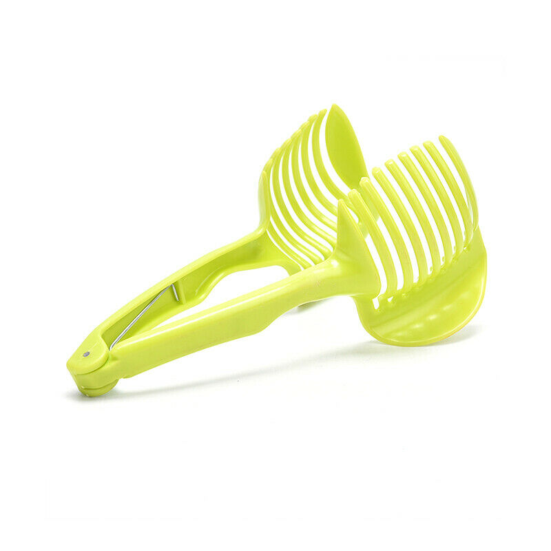 Kitchen  Lemon Clip Tomato Potato Slicer Holder Fruits Vegetables Cutter .l8