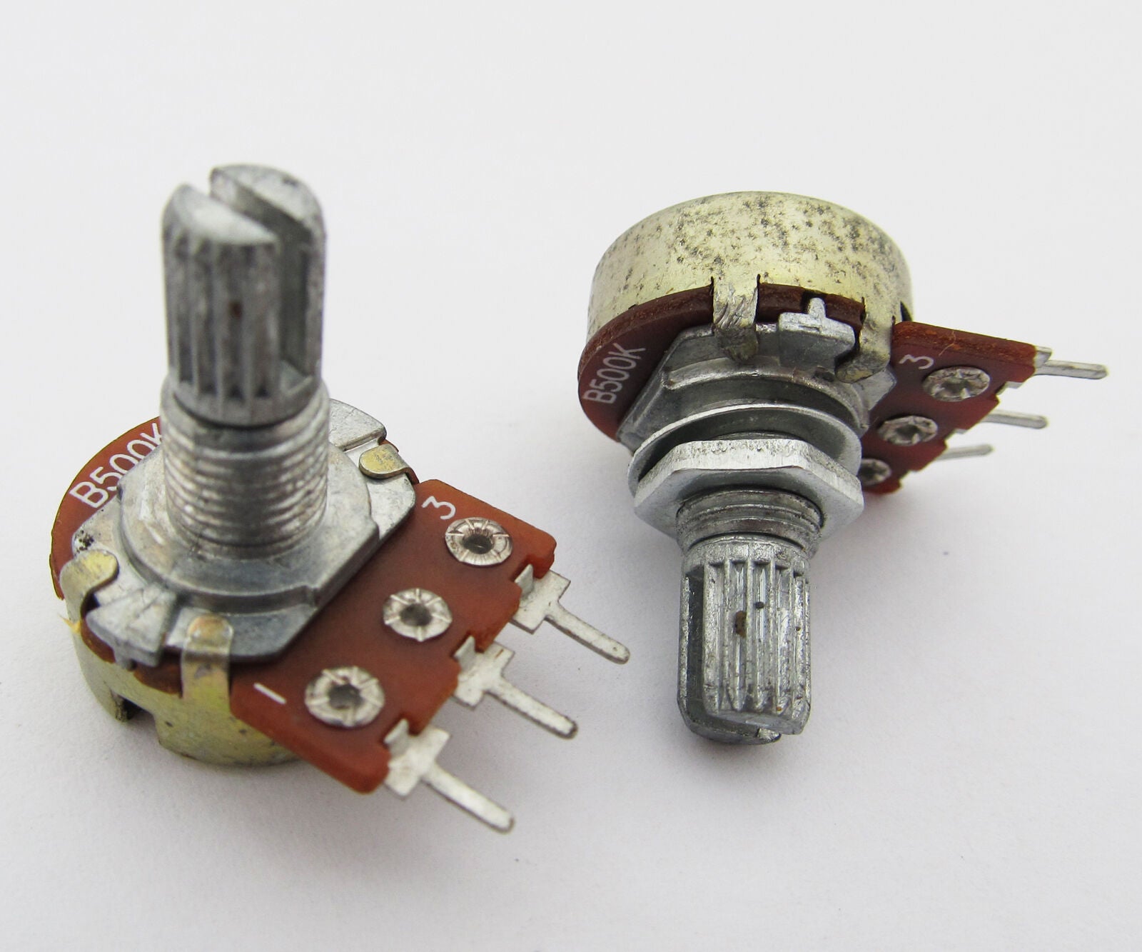 10pcs B20K 20K Potentiometer Pots Shaft S 15mm 3 pin\ Feet