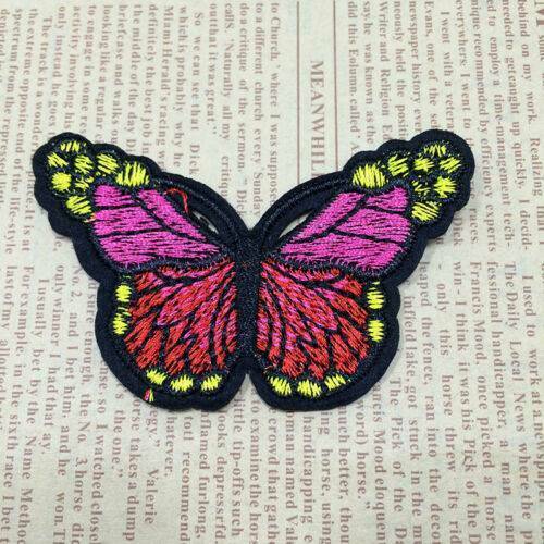 10PCS Embroidery Butterfly Embroidered Sew On Patch Badge Fabric Applique DIY~