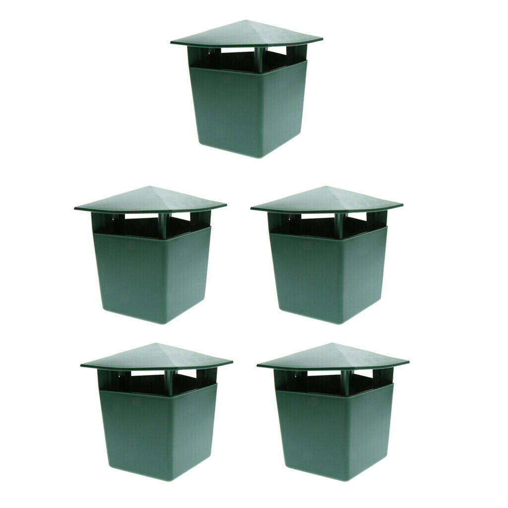 5Pack Eco-Friendly Leech Snail Trap Box Catcher Plastic Easy to Use Green