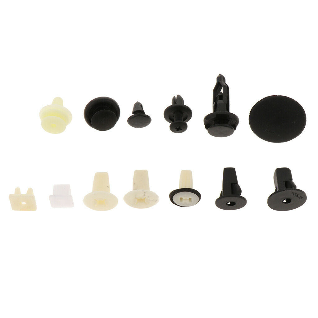 HE11 146Pcs Car Boxed Plastic Fastener Push Type Rivets Bumper Retainer Clip