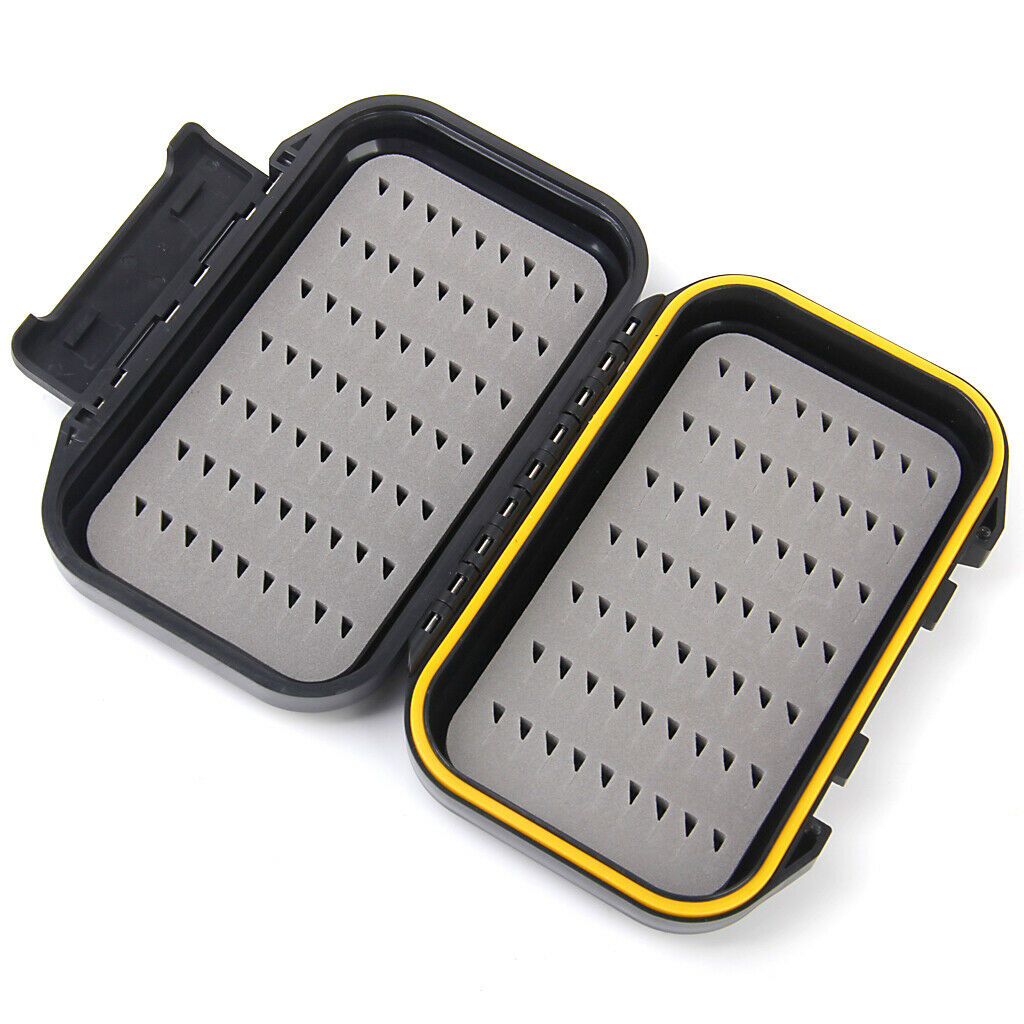Double-layer Waterproof Fly Box Lure Baits Storage Case for Fly Fishing Flies