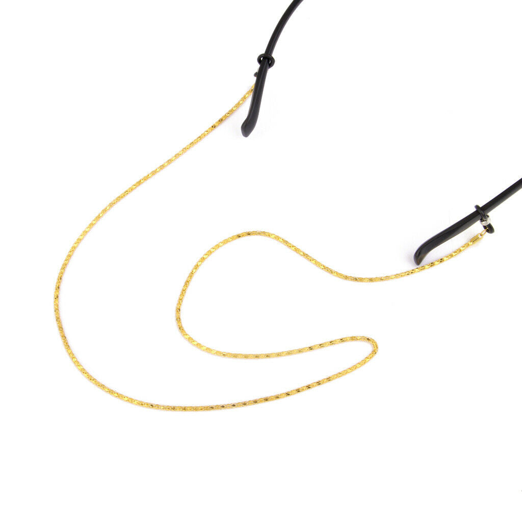 2 Pieces Metal Sunglasses Eyeglass Chain Glasses Cord Neck Strap Holders