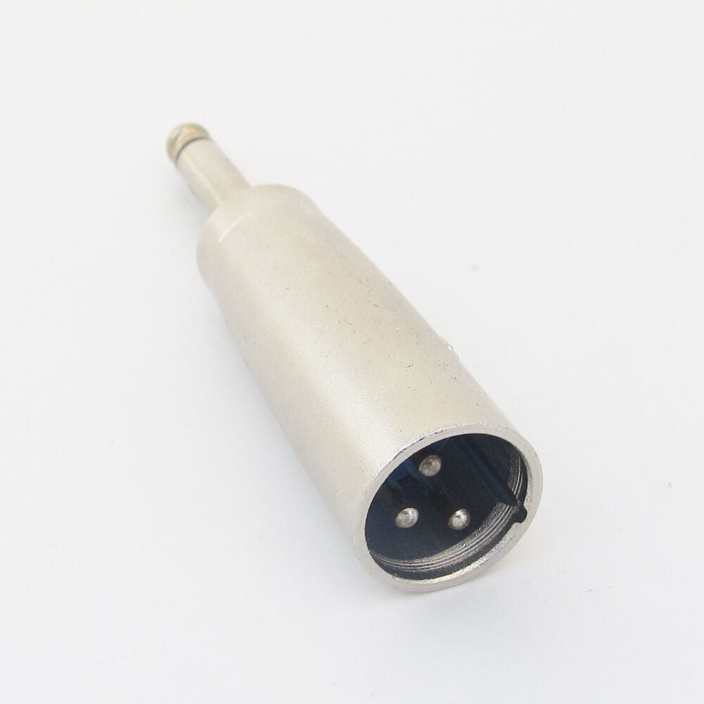 1pc Plug Audio Adapter Connector XLR 3 Pin Male Plug to 1/4" 6.35mm Mono Male
