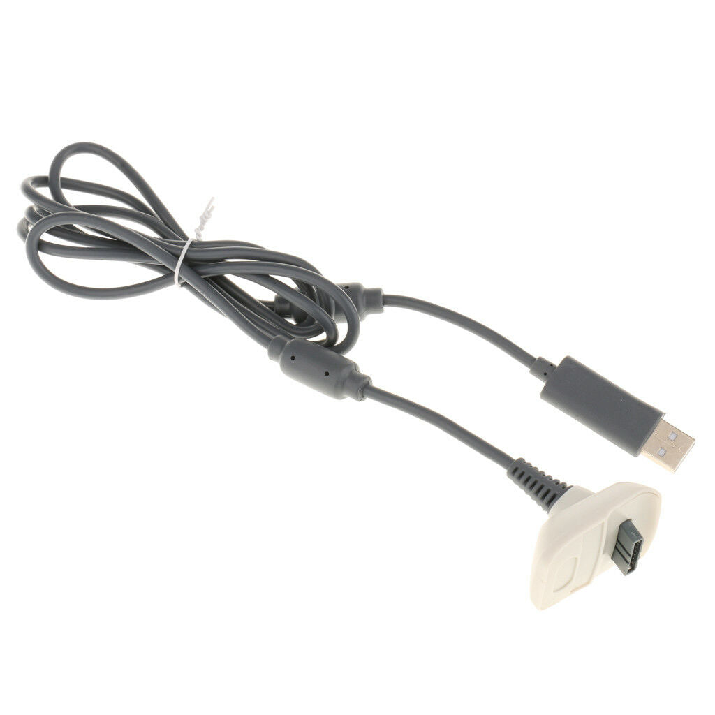 1.8m Charging Cable Cord USB Charger for Microsoft   360 Controller White