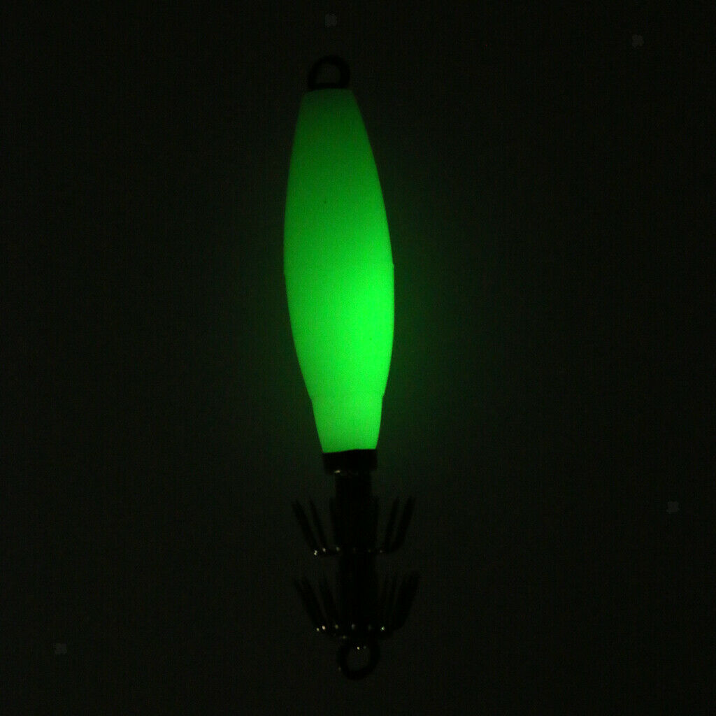 Luminous Octopus Squid Jig Hook 9.5cm/17g Saltwater Fishing Lure Hook Bait