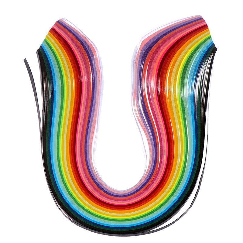 260 Rainbow Paper Quilling Strips Set 3mm 39cm Flower Gift Paper For DIY .l8
