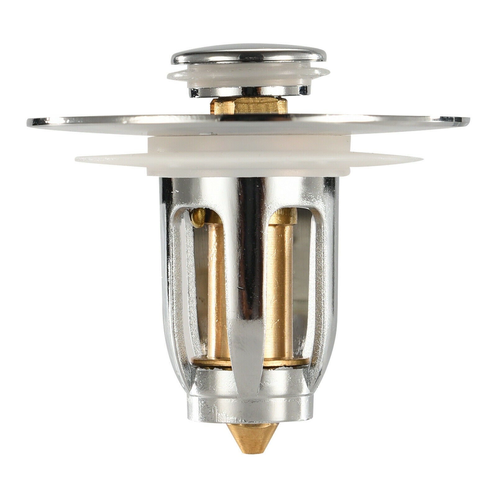 Bounce Drain Filter No Overflow with Filter Basket for Bathtub Wash Basin