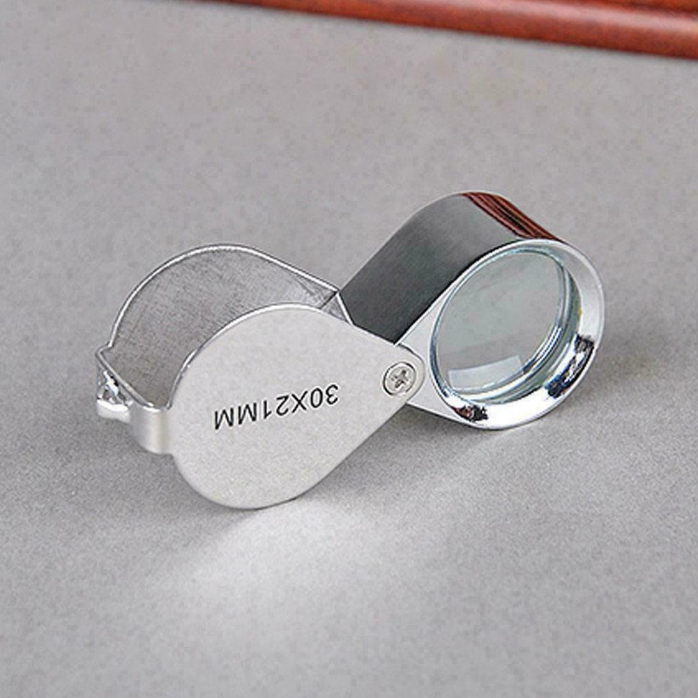 Pocket Jewellers Eye Loupe Magnifier Jewelry Magnifying x Jew O9Z5 21mm X8F8