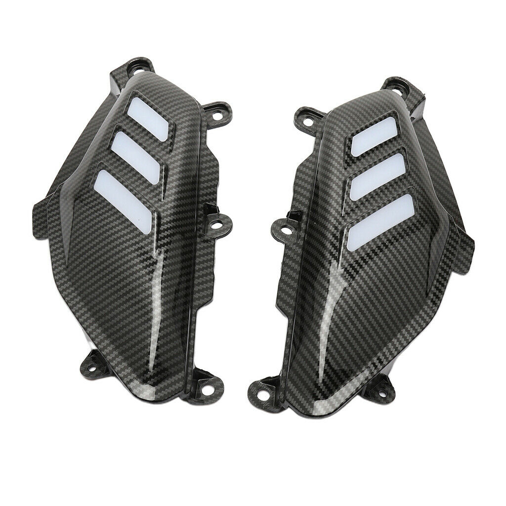Motorcycle Carbon Fibers Side Grill Cover Cap For Yamaha Nmax 155 2015-2020