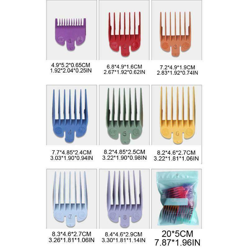 8x For Wahl Attachment Hair Clipper Guide Limit Comb Blade Trimmer Guards 3-25MM