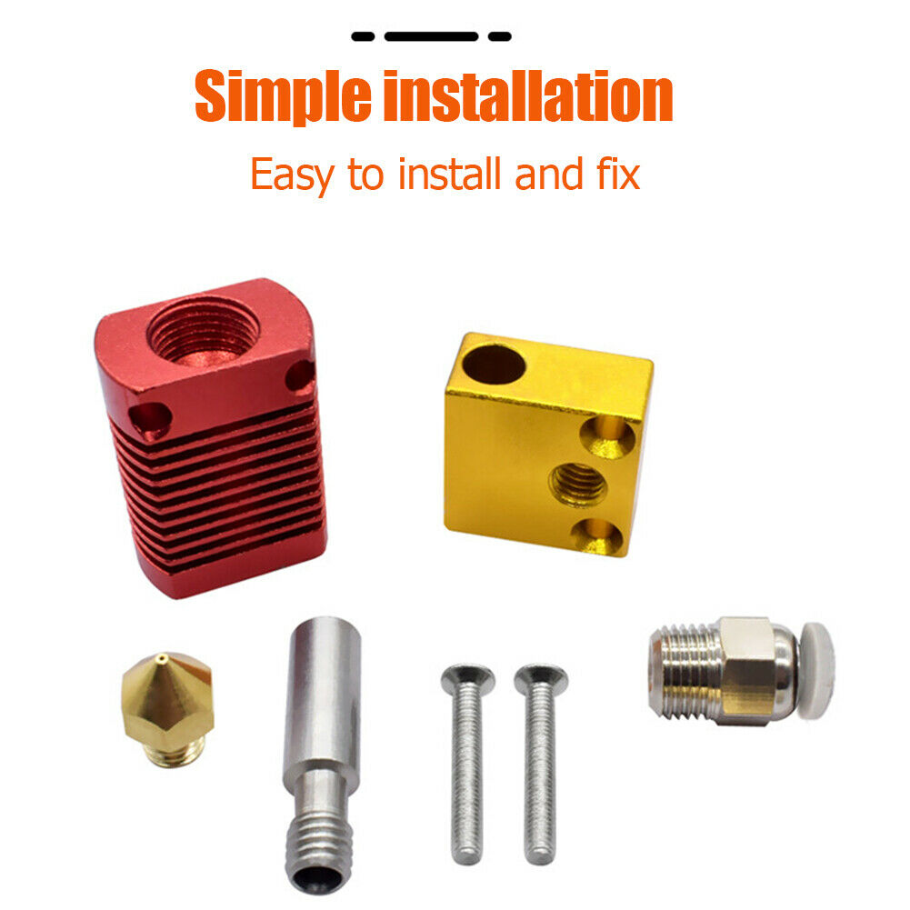 9Pcs/Set Assembled Extruder Hot end with Capricorn PTFE Tube for Ender 3/3 Pro